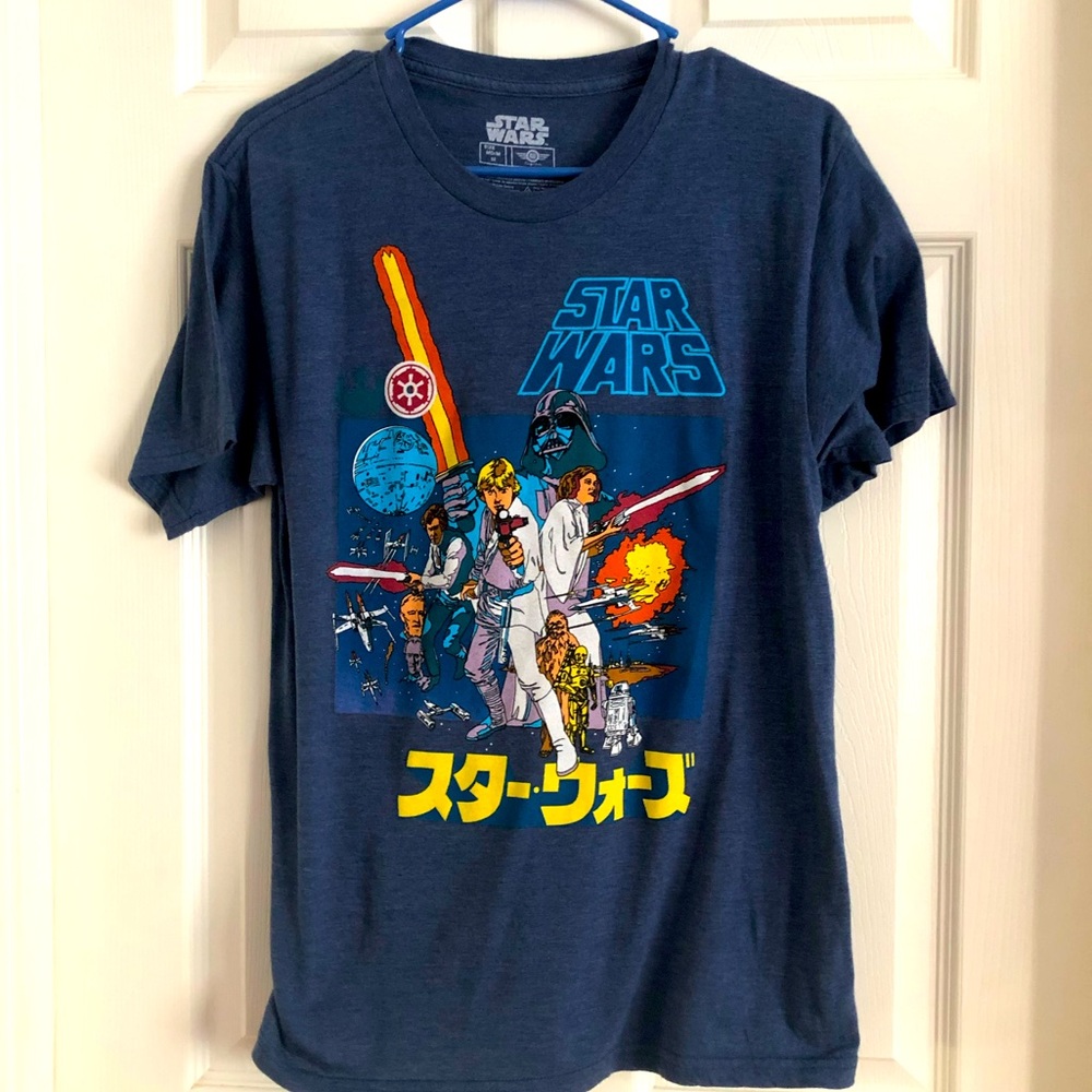 Star Wars Japanese Blue Tee Shirt